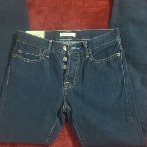 Abercrombie & Fitch High Rise Dark Blue Jeans